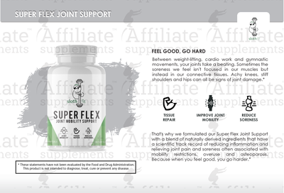 Premium Info Cards - Super Flex Joint Support