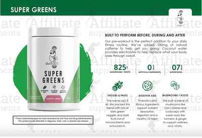 Premium Info Cards - Super Greens