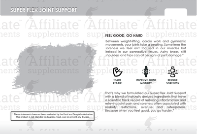 Premium Info Cards - Super Flex Joint Support