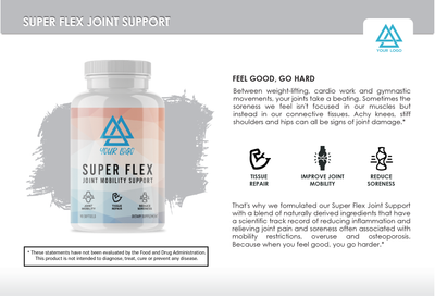 Premium Info Cards - Super Flex Joint Support