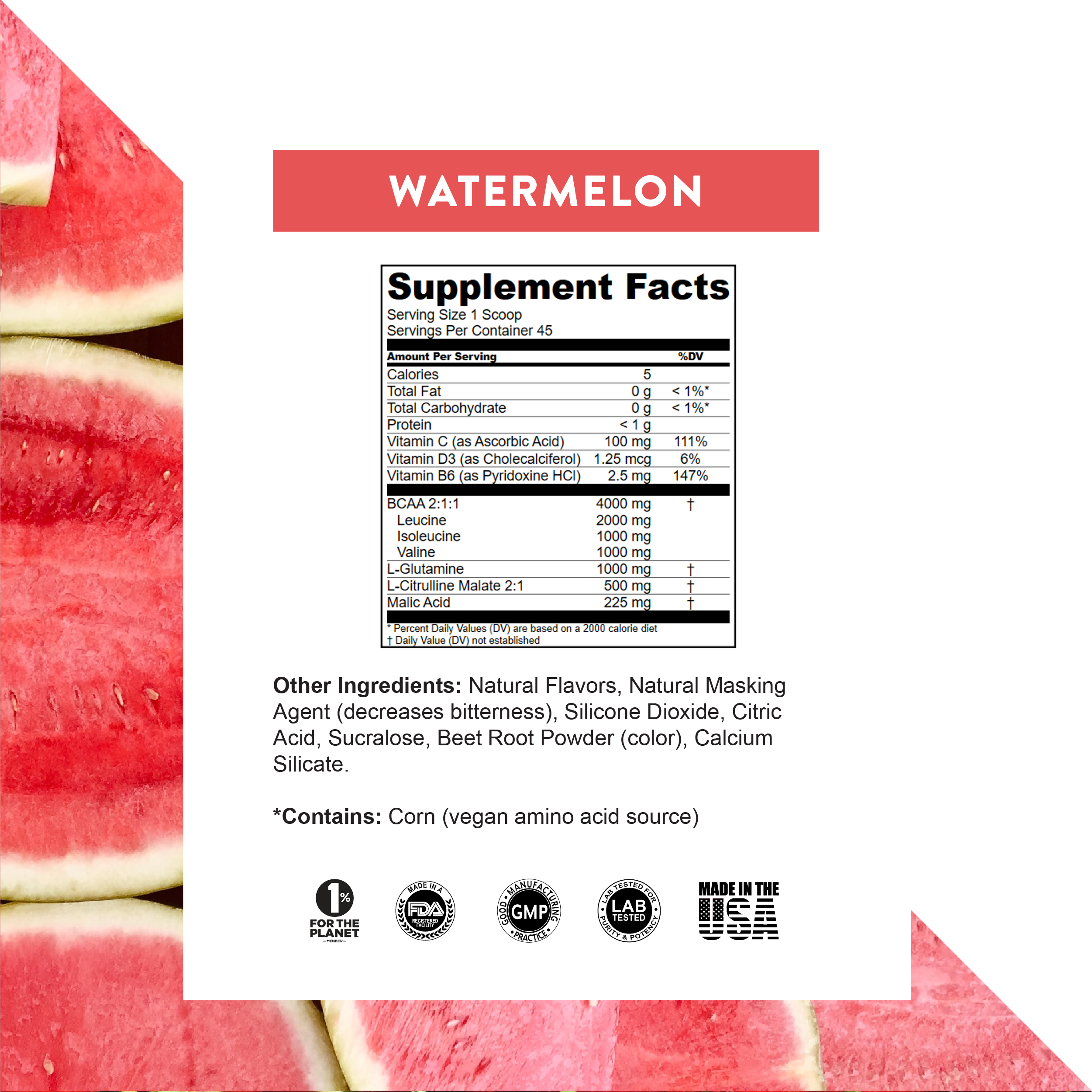 Perform BCAA Watermelon - COA