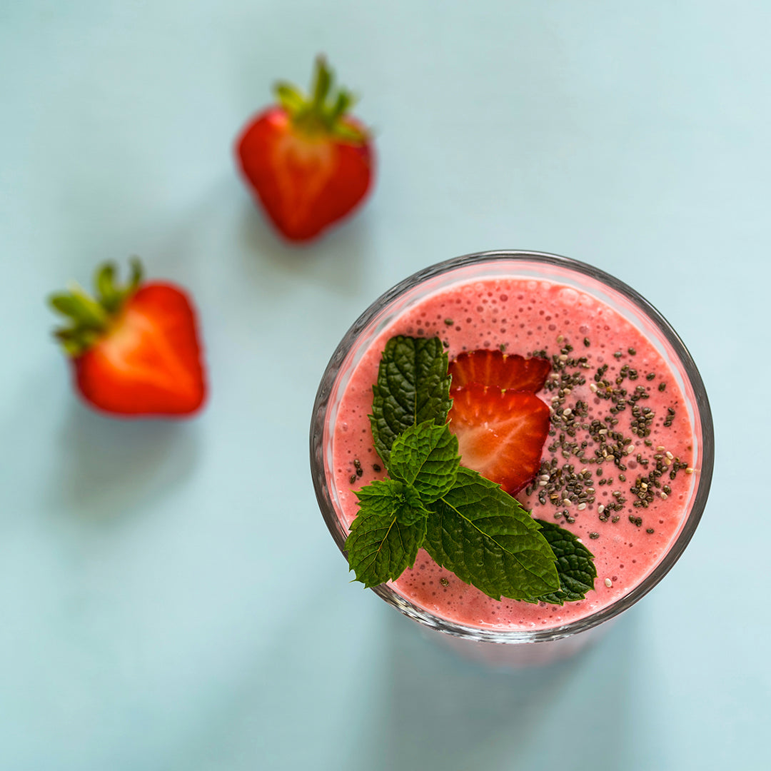 Strawberry Chia Recovery Smoothie Recipe